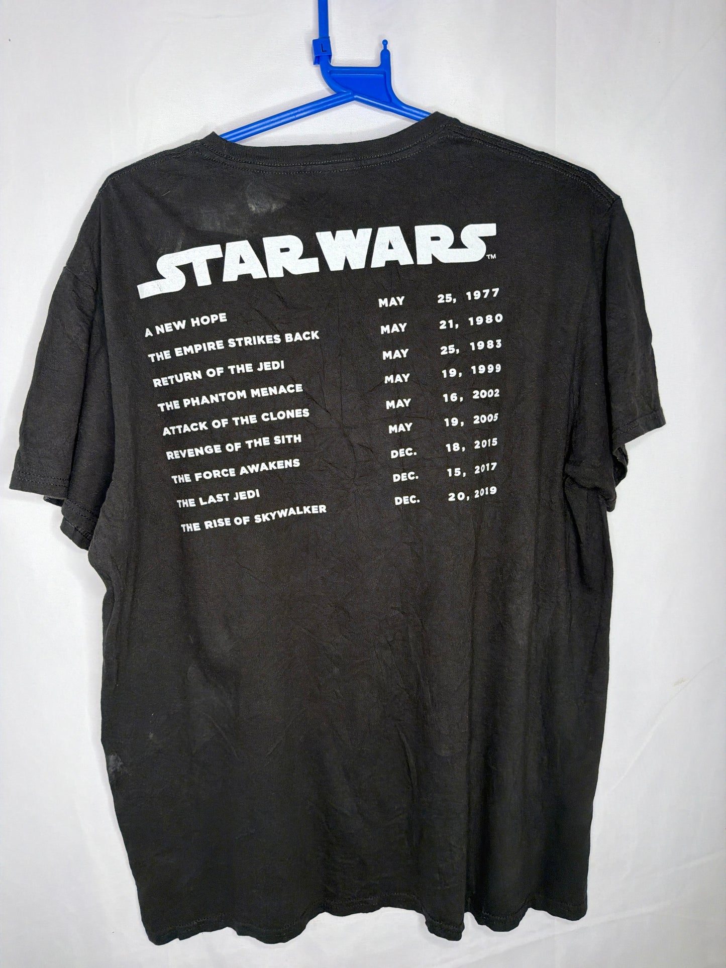 Star wars graphic print t shirt large