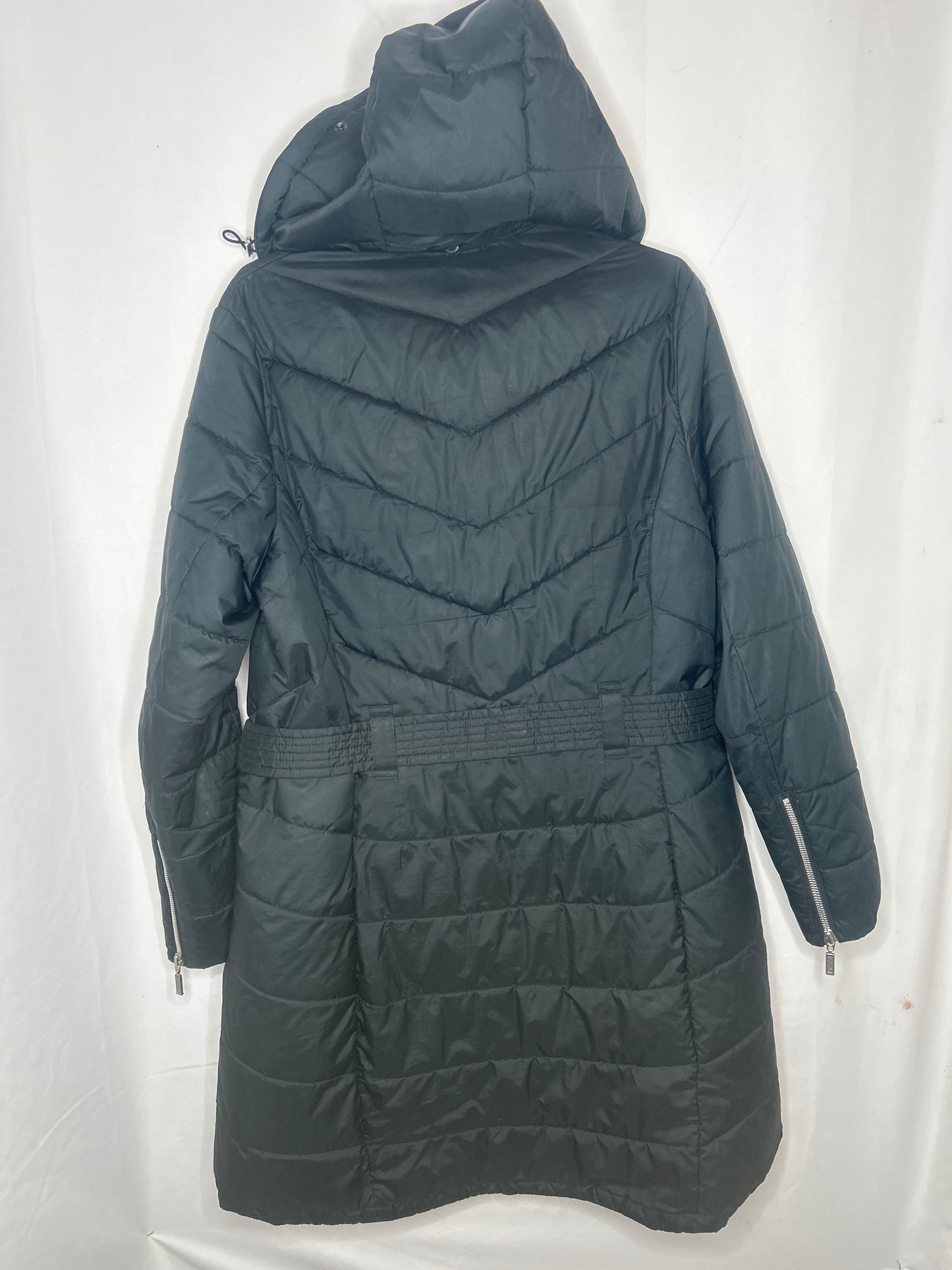 Barbour women’s quilted jacket Hooded&belted Size 12