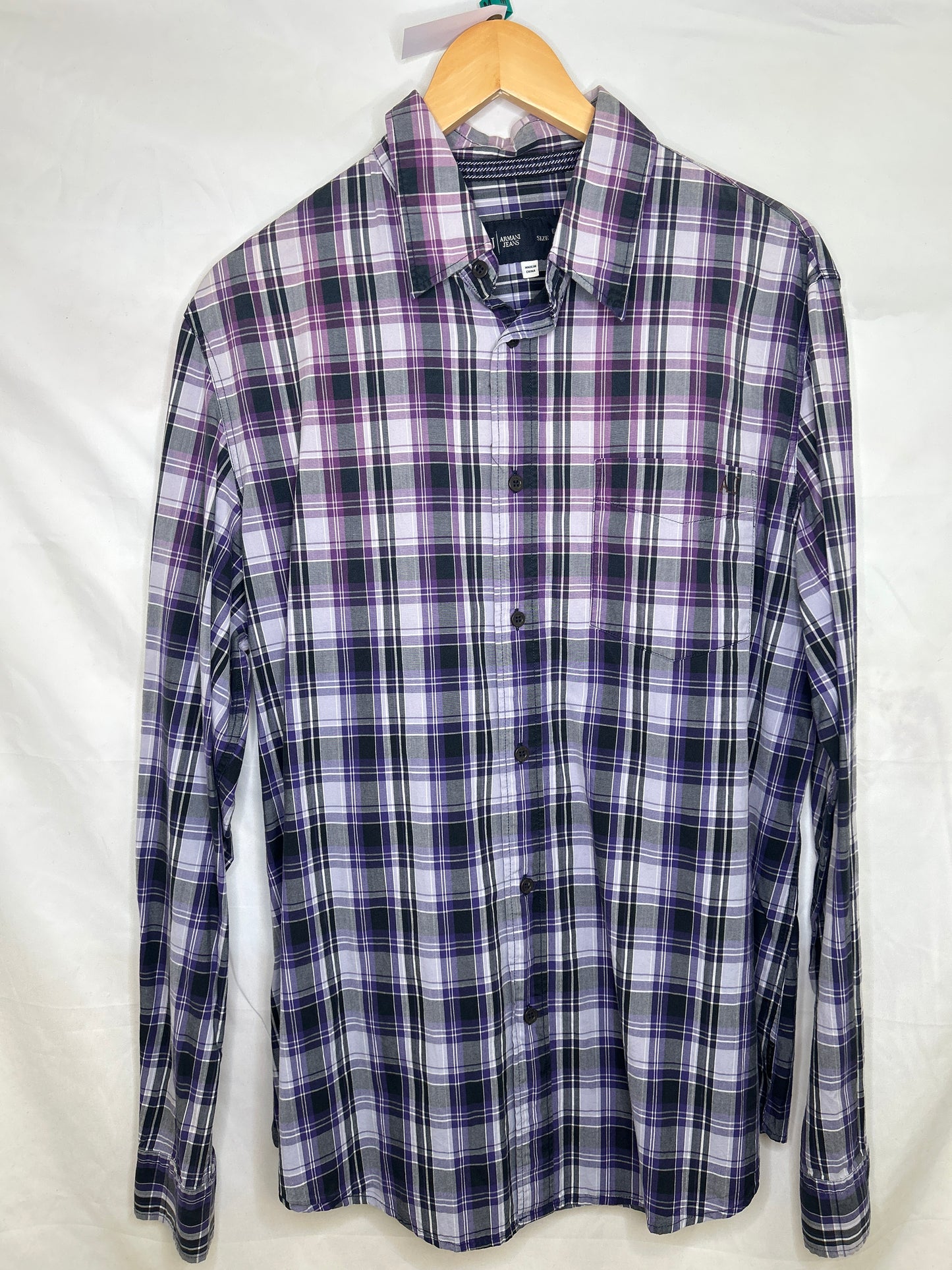 Armani jeans button dress shirt M