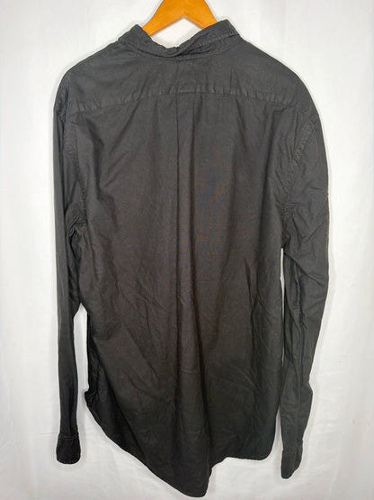 Ralph Lauren black button up dress shirt xxl
