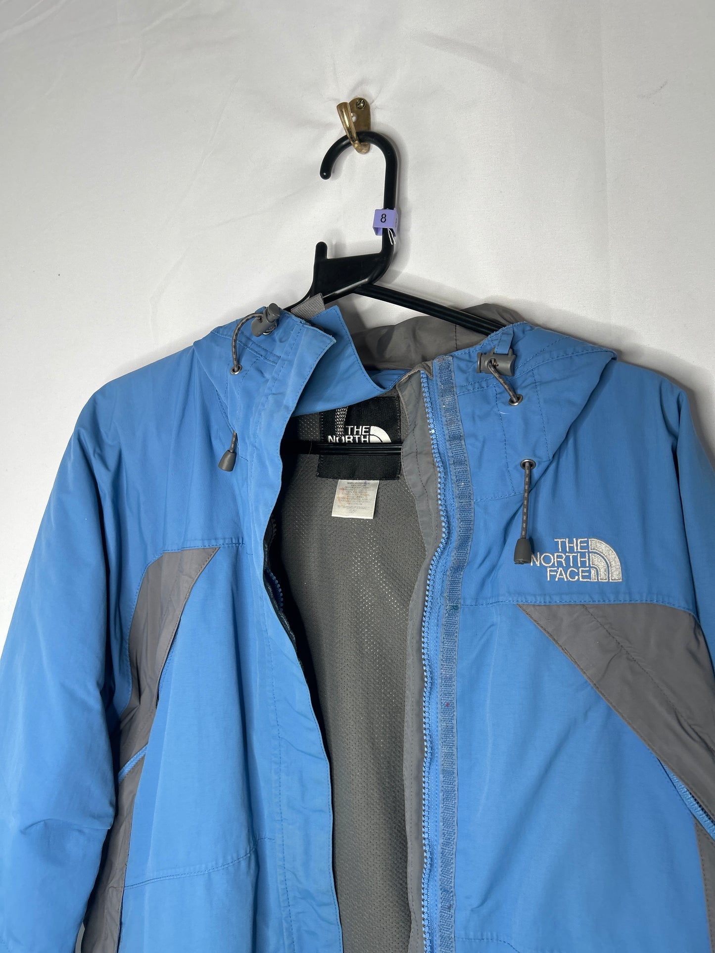 The north face hyvent jacket Size 8 blue