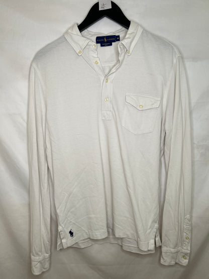 Ralph lauren Featherweight mesh Quarter button top
