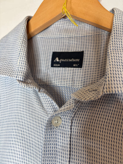 Aquascutum button up dress shirt Large