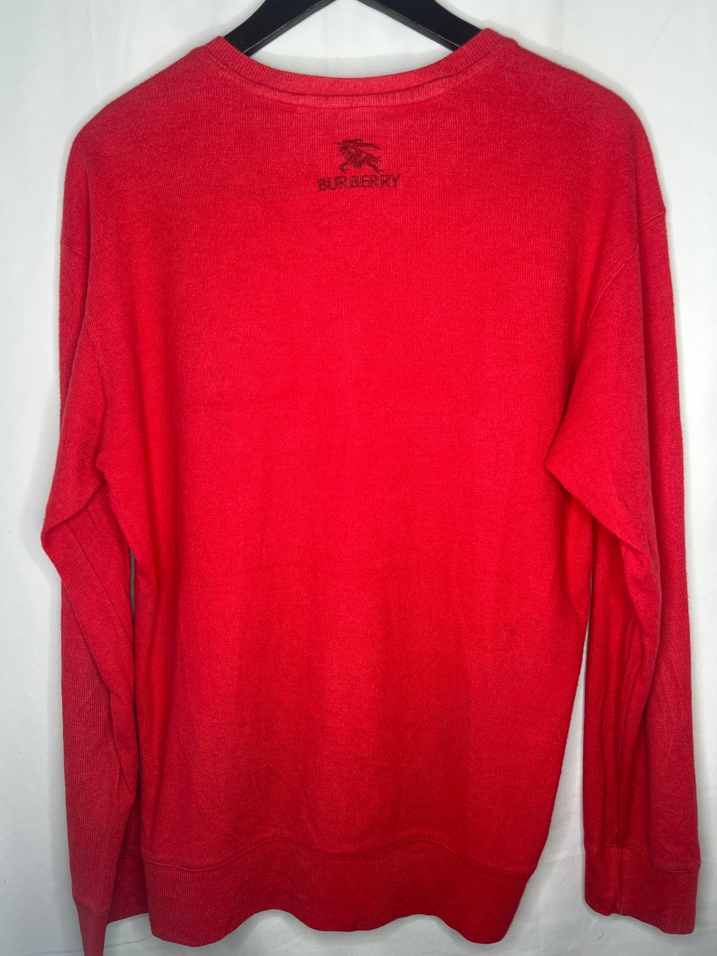 Men’s Burberry jumper Size xl red