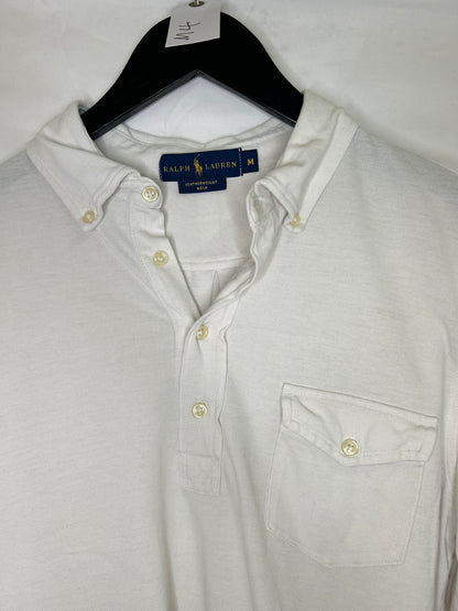 Ralph lauren Featherweight mesh Quarter button top