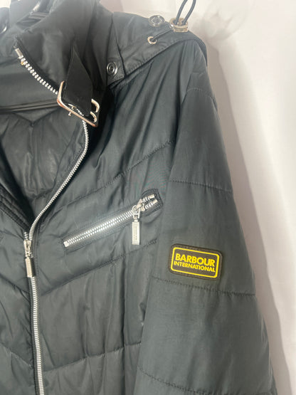 Barbour women’s quilted jacket Hooded&belted Size 12