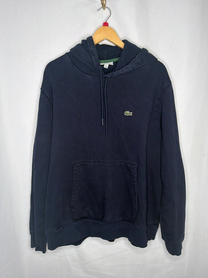 Lacoste navy pull over hoodie XL0