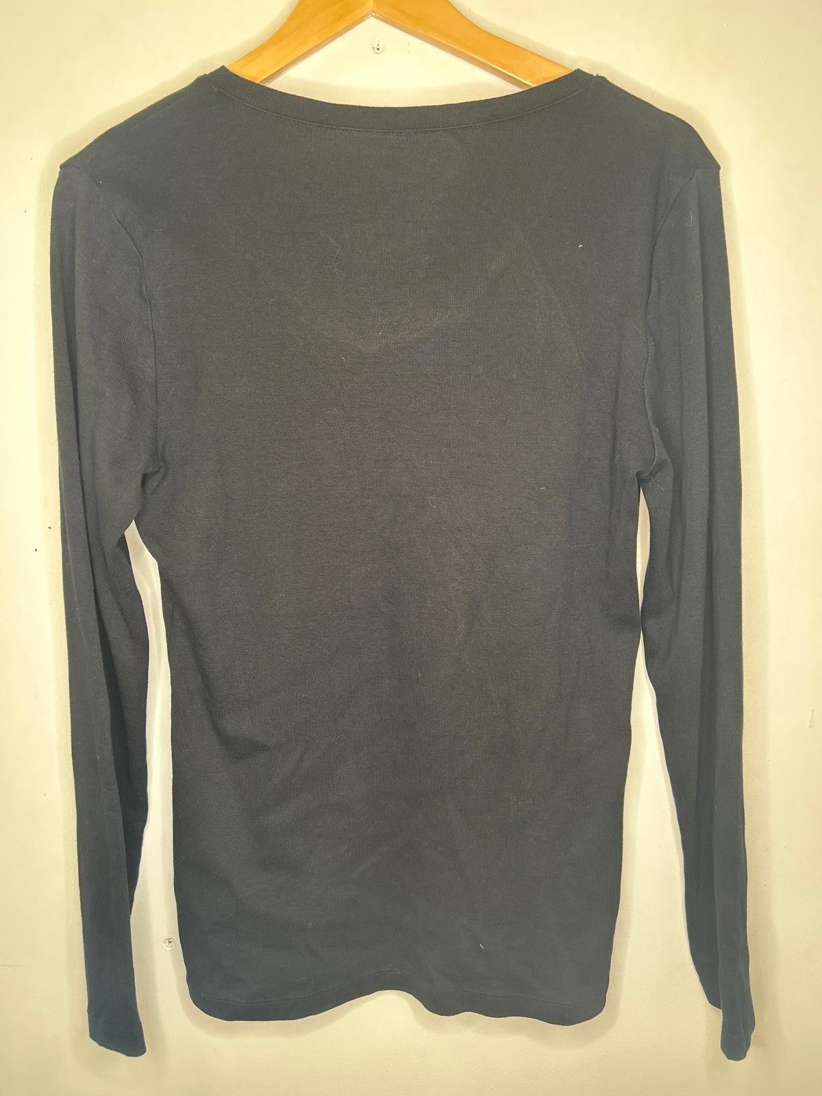 Tommy Hilfiger long sleeve top black large/121