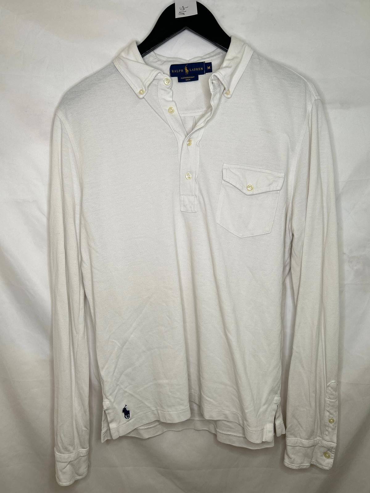Ralph lauren Featherweight mesh Quarter button top0