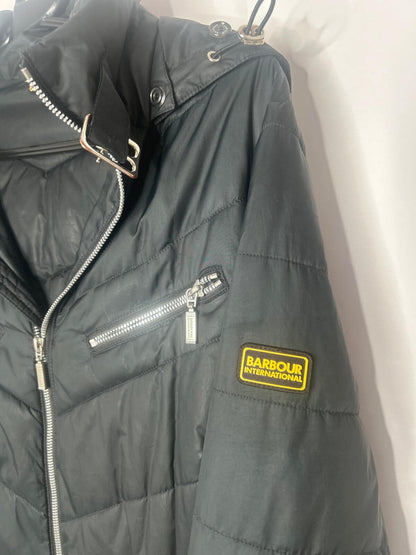 Barbour women’s quilted jacket Hooded&belted Size 121