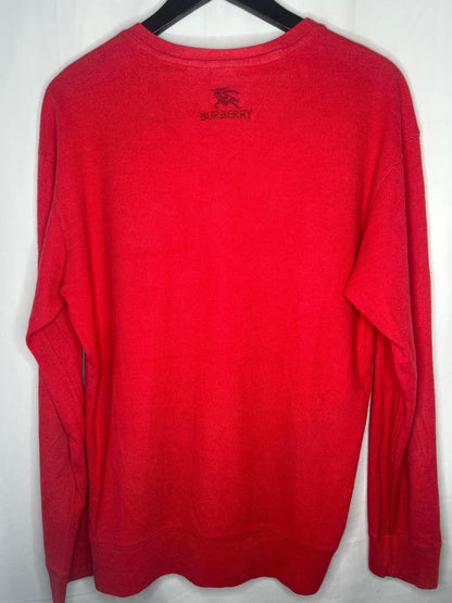 Men’s Burberry jumper Size xl red2