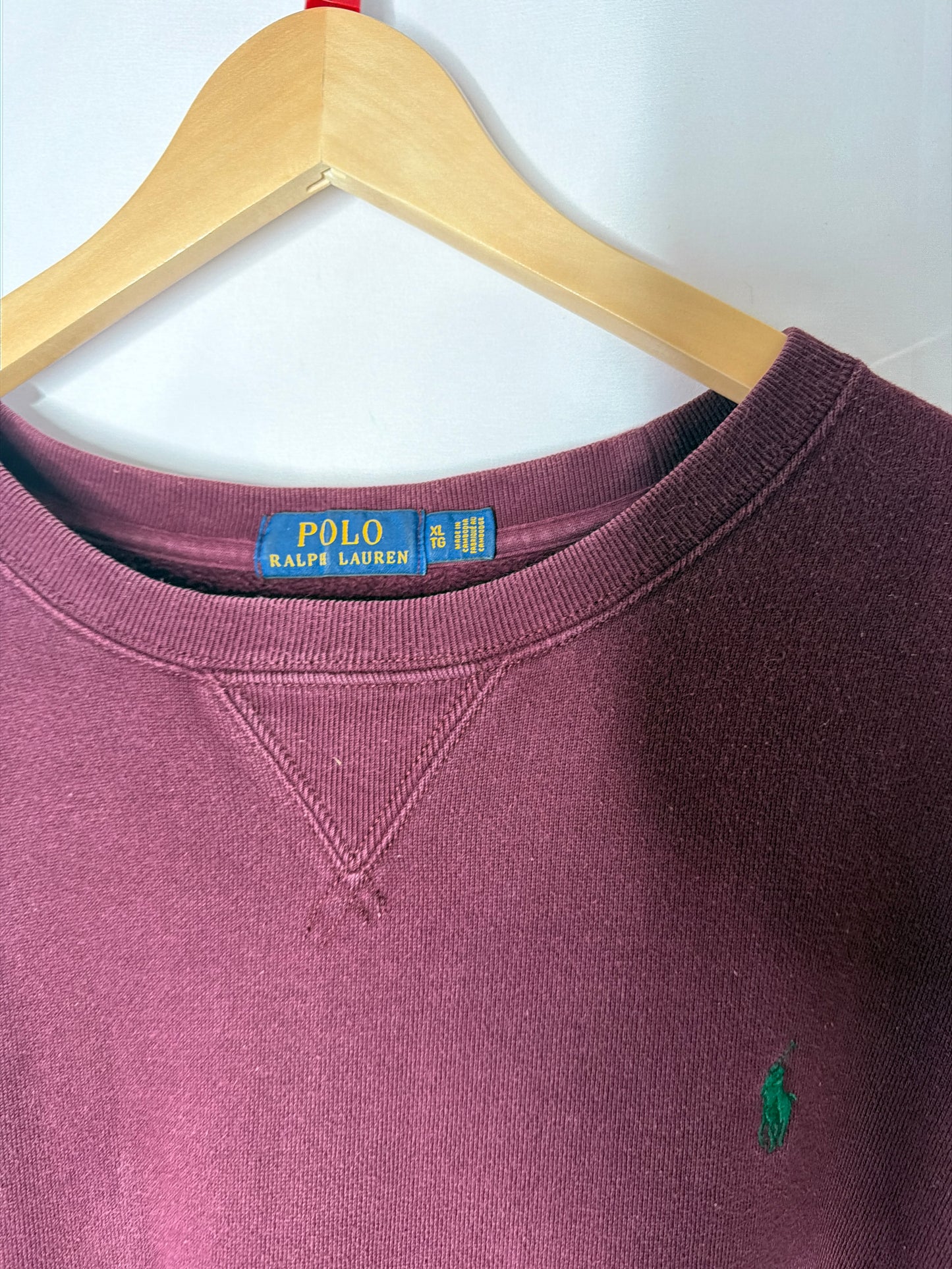 Ralph lauren burgundy jumper XL