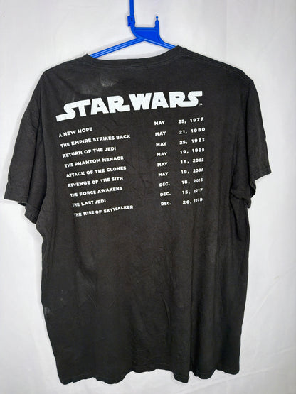 Star wars graphic print t shirt large