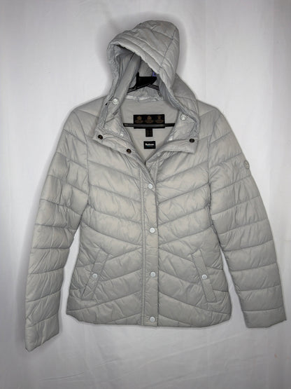 Barbour fibre down light puffer jacket size 8