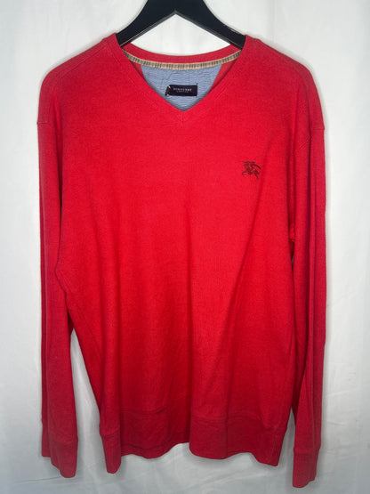 Men’s Burberry jumper Size xl red