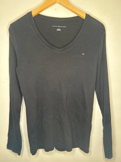 Tommy Hilfiger long sleeve top black large/12