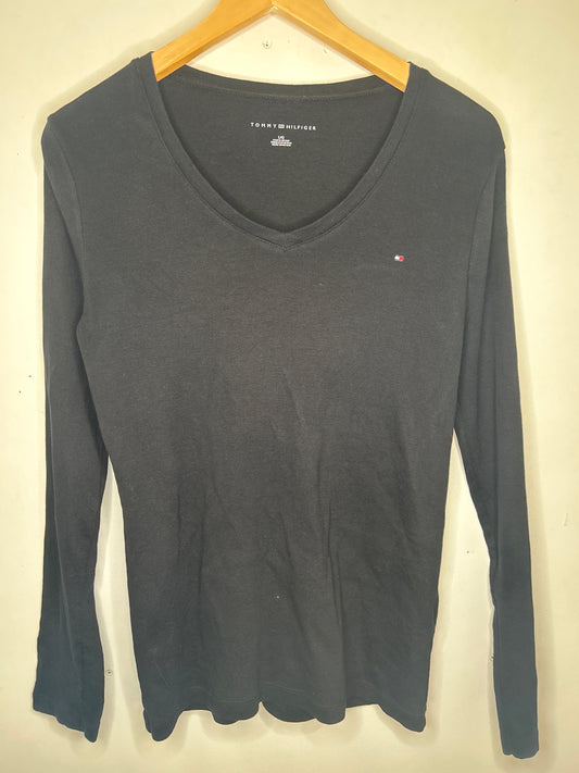 Tommy Hilfiger long sleeve top black large/12