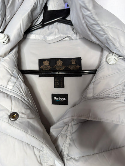 Barbour fibre down light puffer jacket size 8