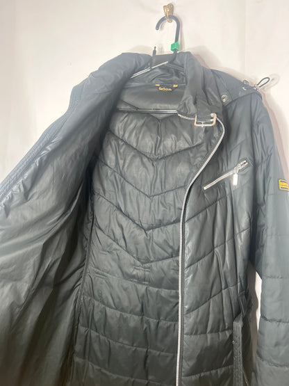 Barbour women’s quilted jacket Hooded&belted Size 12