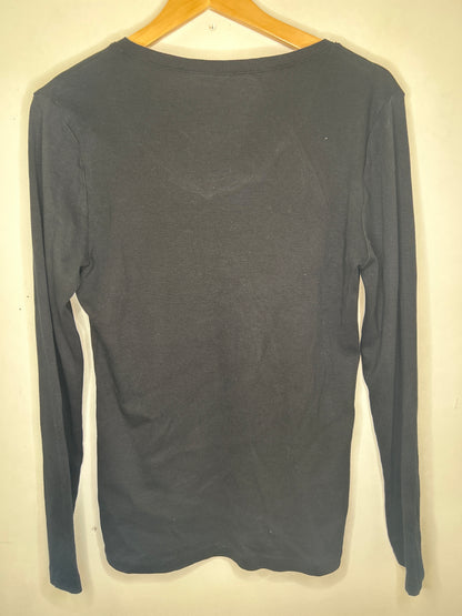 Tommy Hilfiger long sleeve top black large/12