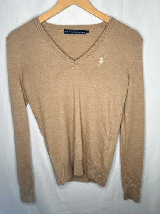 Ralph Lauren sport womens V-neck jumper Small